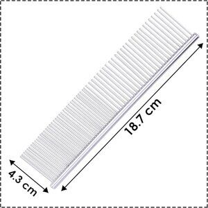 2-IN-1 Dog/Cat Stainless Steel Grooming Comb